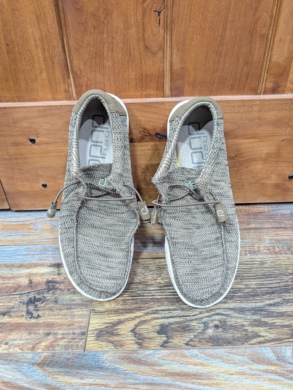 Hey Dude Wally Sox Brown Size 10